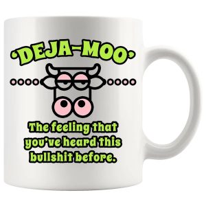 Deja Moo Mug Green – Cheeky Novelty Gift