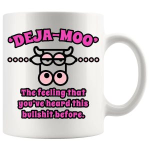 Deja Moo Mug Vivid Pink – Cheeky Novelty Gift