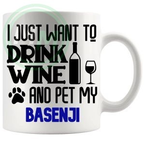 Pet My Basenji Mug In Blue