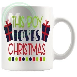 This Boy Loves Christmas Mug