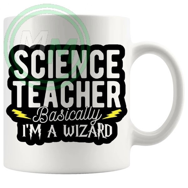 science teacher basically im a wizard novelty mug