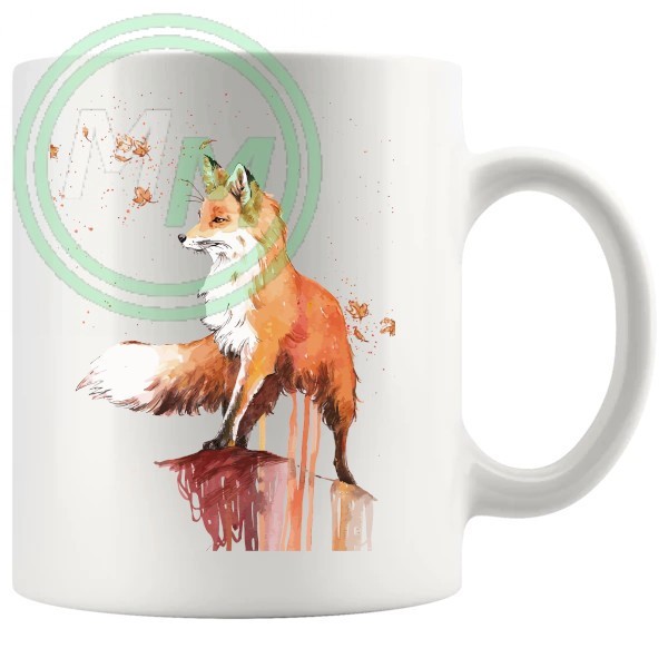 Painted Fox Artistic Novelty Mug
