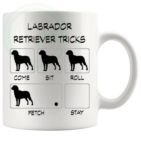 Labrador Tricks Mug Gifts For Doggy Moms And Dads