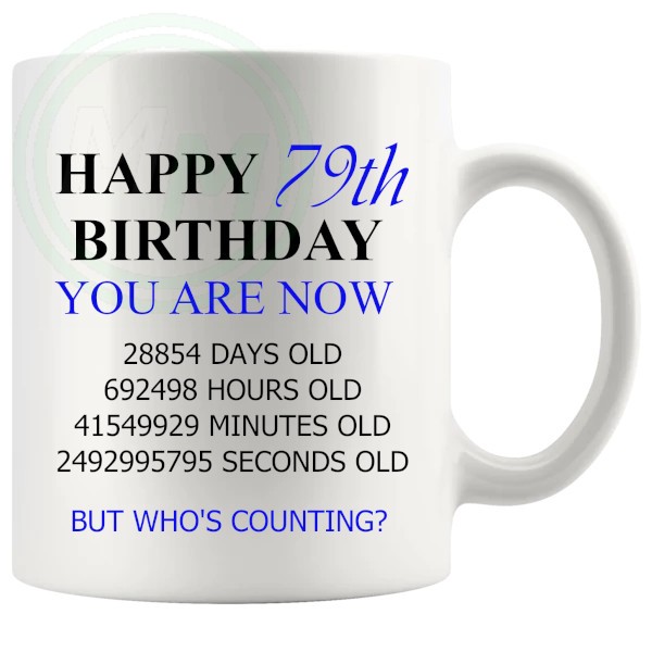 79th Birthday Blue