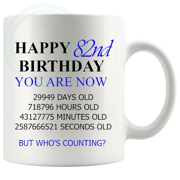 82nd Birthday Blue