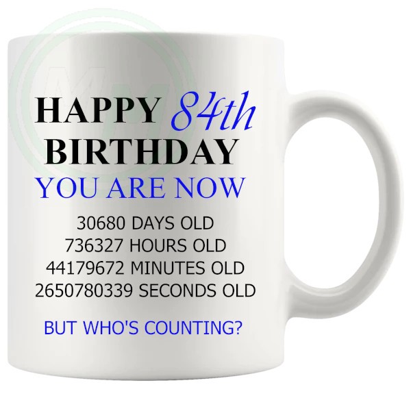 84th Birthday Blue
