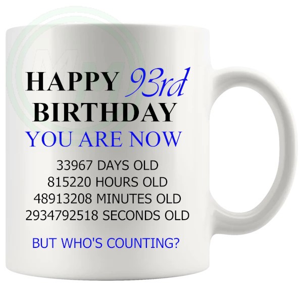 93rd Birthday Blue