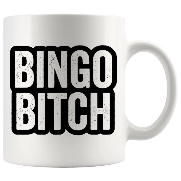 Bingo Bitch funny rude bingo mug design