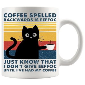 Coffee Spelled Backwards Is EEFFOC funny coffee mug Design 2
