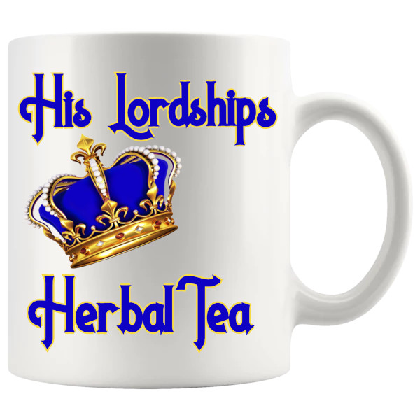 His Lordship's Herbal Tea Mug funny ceramic gift for him