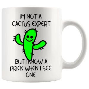 Not A Cactus Expert Mug – Cheeky Novelty Gift