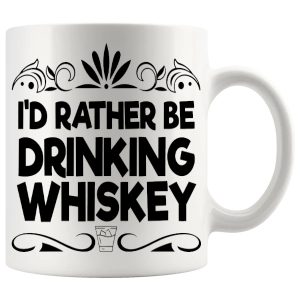 Id Rather Be Drinking Whisky Mug
