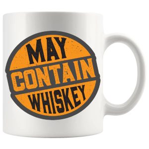 May Contain Whisky Mug ceramic mug funny whisky gift