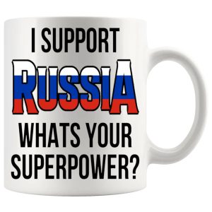I Support Russia Mug Sporting Football Rugby Cricket Olympics Gifts