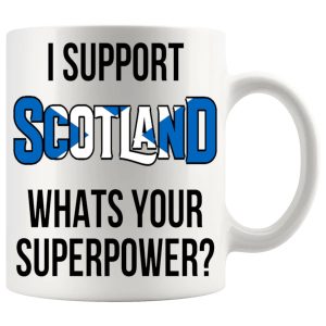 I Support Scotland Mug Sporting Football Rugby Cricket Olympics Gifts
