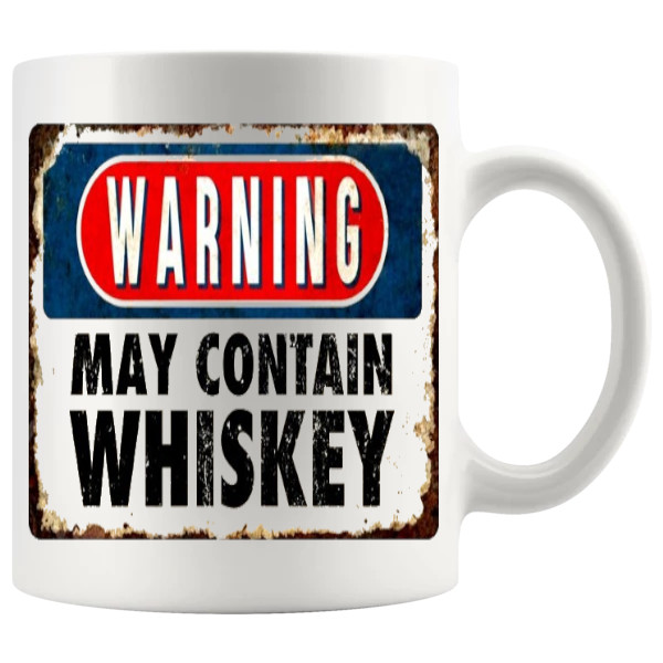 Warning May Contain Whiskey Mug v2