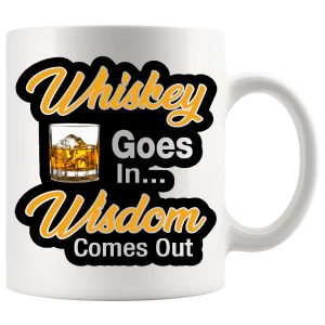 Whiskey Goes In Wisdom Comes Out Mug