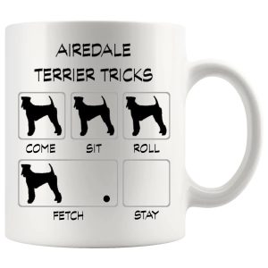 Airedale Terrier Tricks Mug Gifts For Doggy Moms And Dads