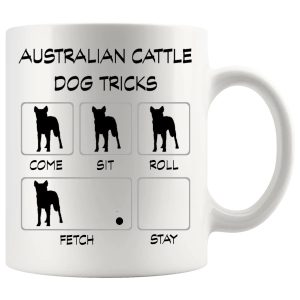 Australian Cattle Dog Tricks Mug Gifts For Doggy Moms And Dads