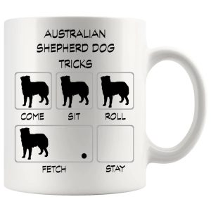 Australian Shepherd Dog Tricks Mug Gifts For Doggy Moms And Dads