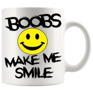 Boobs Make Me Smile Mug