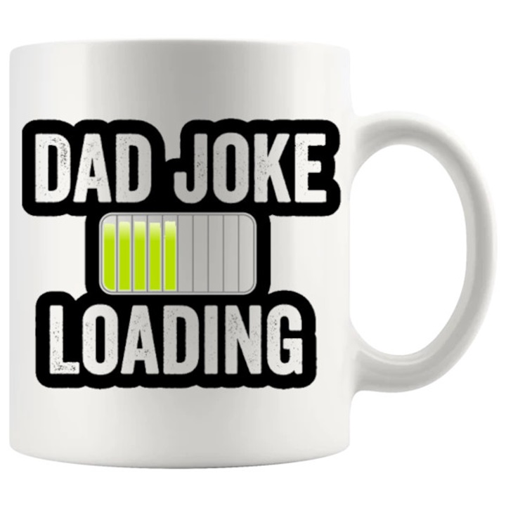 Dad Joke Loading Mug In Yellow