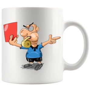 Showing the Red Card Mug