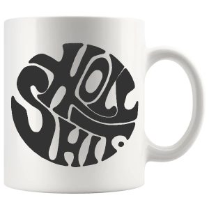 Holy Shit Mug in Grey – Funny Rude Gift