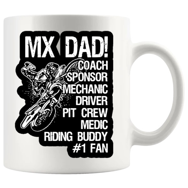 MX Dad Mug dirt bike and motocross dad gift