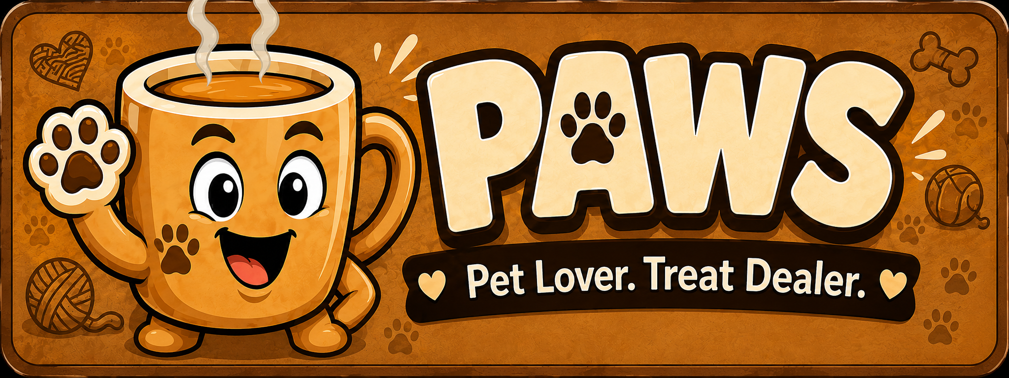 Paws MuggerMe character banner