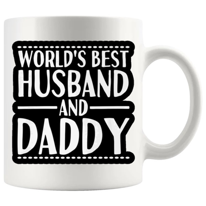 World's Best Husband And Daddy Mug ceramic family gift