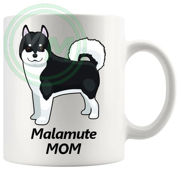 Alaskan Malamute Mom and Dad Mugs Mom B0CJ7VSX4P