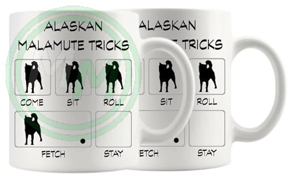 Alaskan Malamute Tricks Novelty Gifts Mug B0CJ7TP355 2