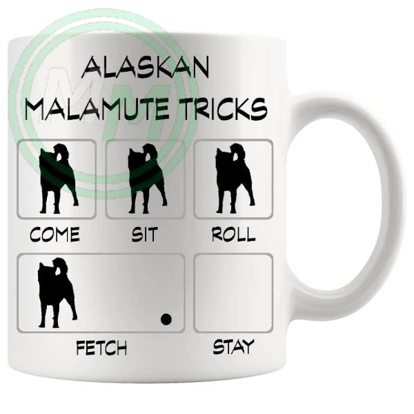 Alaskan Malamute Tricks Novelty Gifts Mug B0CJ7TP355