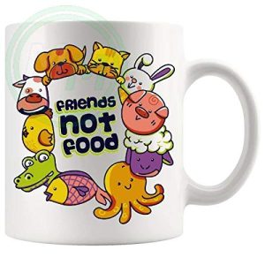 Animals Are Friends Not Food Mug Style 2