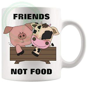 Animals Are Friends Not Food Mug Style 3