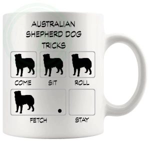 Australian Shepherd Dog Tricks Mug Gifts For Doggy Moms And Dads