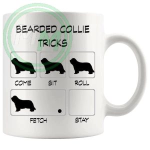 Bearded Collie Tricks Mug Gifts For Doggy Moms And Dads