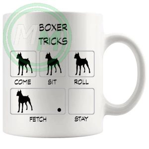 Boxer Tricks Mug Gifts For Doggy Moms And Dads