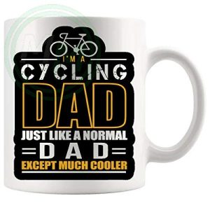Cycling Dad Mug in Yellow
