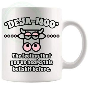 Deja-Moo Mug in Light Pink