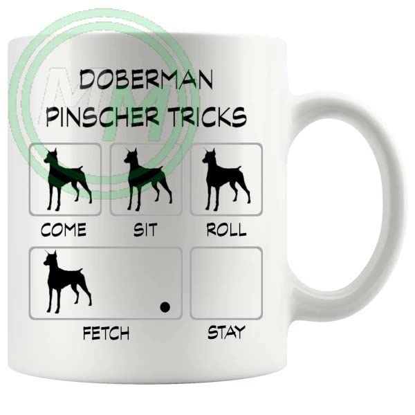 Doberman Pinscher Tricks Mug Gifts For Doggy Moms And Dads B0BVMYLS7L
