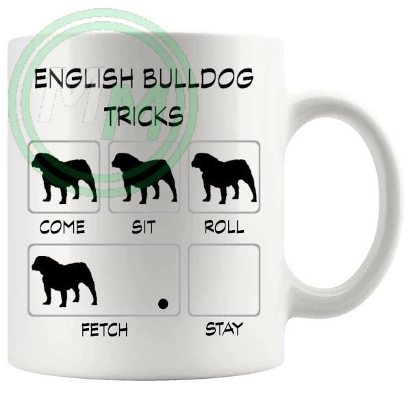 English Bulldog Tricks Mug Gifts For Doggy Moms And Dads B0BVMXYWWK