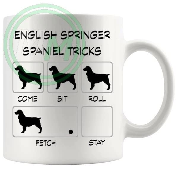 English Springer Spaniel Tricks Mug Gifts For Doggy Moms And Dads B0BVMZMF5K