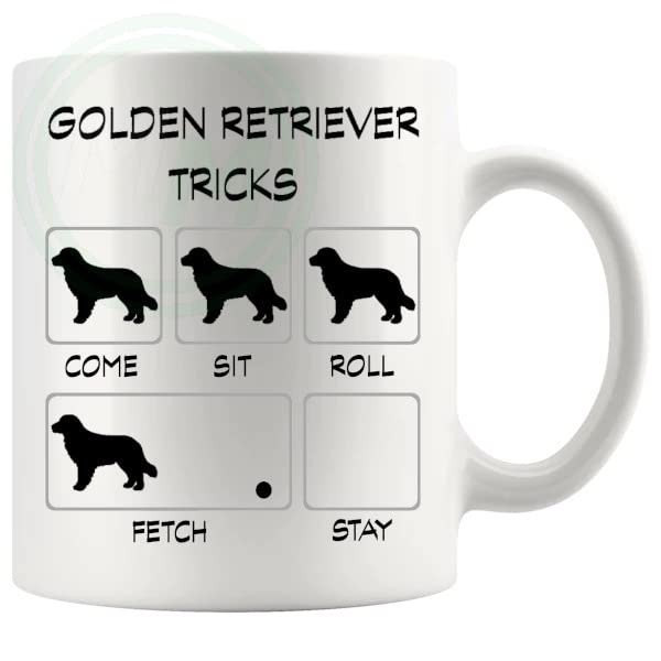 Golden Retriever Tricks Mug Gifts For Doggy Moms And Dads B0BVMX9LBH
