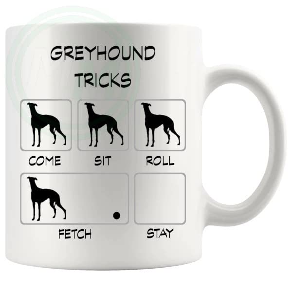 Greyhound Tricks Mug Gifts For Doggy Moms And Dads B0BVMZXYZN