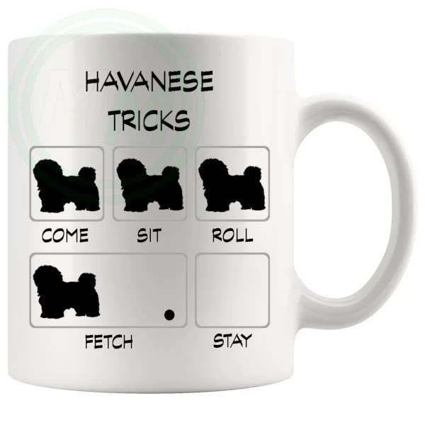 Havanese Tricks Mug Gifts For Doggy Moms And Dads B0BVMWHFDD