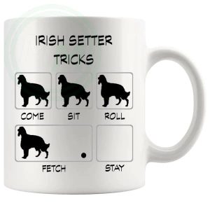 Irish Setter Tricks Mug Gifts For Doggy Moms And Dads