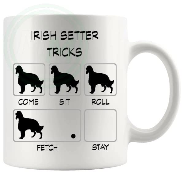 Irish Setter Tricks Mug Gifts For Doggy Moms And Dads B0BVN15WGL