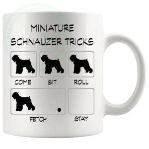 Miniature Schnauzer Tricks Mug Gifts For Doggy Moms And Dads